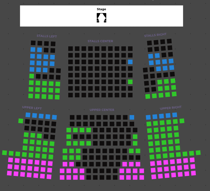 Seating Map  - Filling up fast!