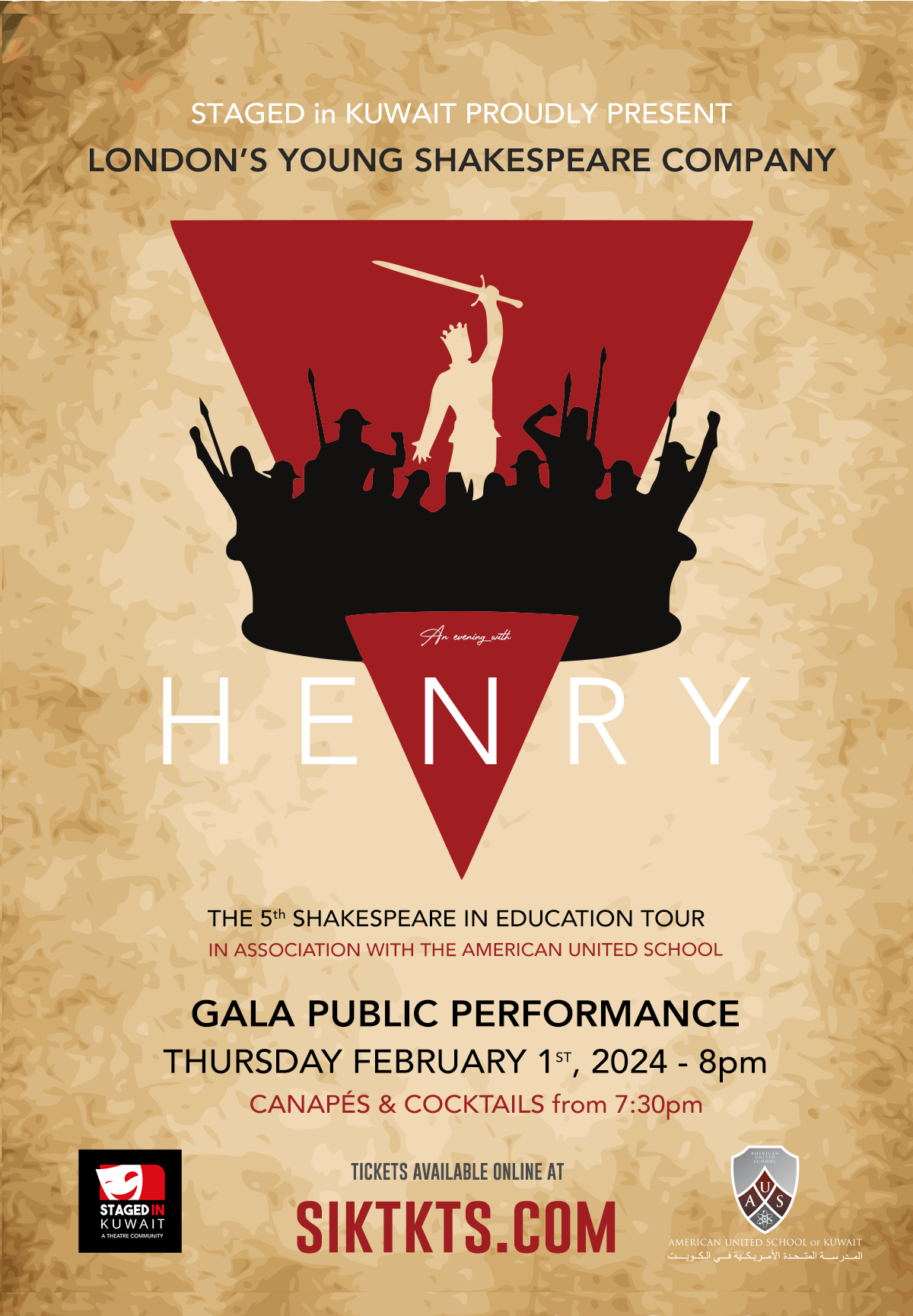 Book Now for An Evening with Henry V